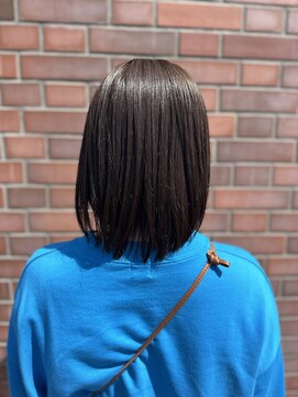 イイナヘアガレージ(117) 【117hairgarage】ブリーチなし_グレージュカラー