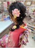 成人式着付けヘアセット