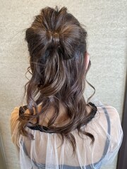 hair arrange / ribbon