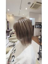 ヘアメイク アリエス 岩切店(HAIR MAKE aries) ミルクティーグラデーション 仙台/ペールカラー/ボブ/20代/30代