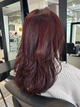 アクアオモテサンドウ(ACQUA omotesando) ＊暖色ブリーチなしピンクブラウンワインレッドブラウンボルドー