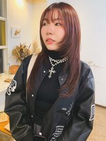 トーイ(to/y)&nbsp;face layer/long hair/cherry pink