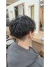 【メンズに人気】ツイスト系パーマ+カット ￥12100～ →