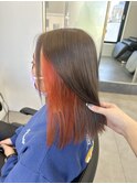インナーカラーオレンジ