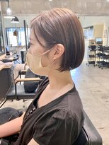 リグリー(regree)&nbsp;切りっぱなしボブ/ぱつっとボブ/ベージュ/髪質改善