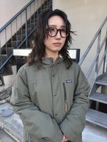 ヘアー アイス 御器所本店(HAIR ICI)&nbsp;大人可愛いミディアムパーマ顔周りレイヤーカット