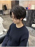 大人ショートボブ丸みショートカットマッシュショート前髪あり