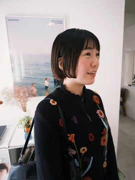 ニュイ(NUIT) レイヤーカット髪質改善トリートメントハイライトミニボブ