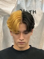 バース 梅田中崎町店(BIRTH)&nbsp;センターパート　ニュアンスパーマ　フェザーパーマ