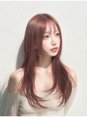 【Moana Lua】#小顔魅せレイヤー#ツヤ髪#ピンクブラウン