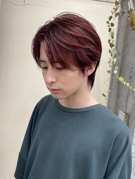 ステップボーンカット トーキョー(STEP BONE CUT TOKYO) 【ステップボーンカット】メンズウルフ/ワインレッド