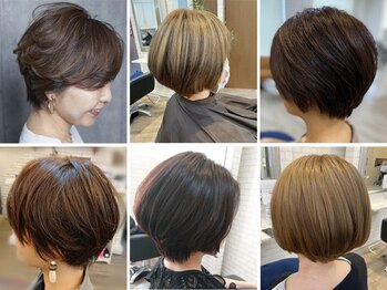 CAN sis坂店の写真/《大人上品な印象が欲しい方に》360°どこから見ても美しい,大人ショートヘアをお届け＊[重めショートボブ]