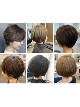 《大人上品な印象が欲しい方に》360°どこから見ても美しい,大人ショートヘアをお届け＊[重めショートボブ]