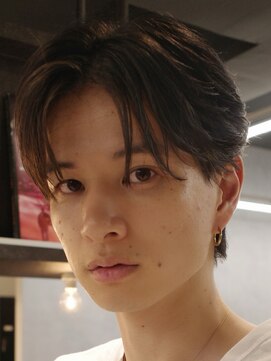 アンサー 渋谷(ANSWER) センターパートフェザーパーマ毛流れナチュラル縮毛矯正渋谷原宿