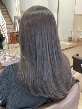 コアフィールフィス(COIFFURE fils) ラベンダーアッシュ レイヤーカット 髪質改善トリートメント