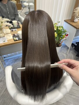 アヴァンス 広島本通店(AVANCE.) 黒髪カタログ/クラゲヘアー/オリーブグレー