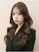 20代30代◎ブリーチ無しオリーブ小顔レイヤー韓国風