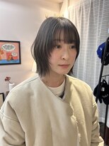 ルックアット(Look at)&nbsp;【Look at】レイヤーボブ似合わせカット着物ヘアダークアッシュ