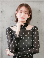 ニューヨークニューヨーク 樟葉店(NYNY) 切りっぱなしボブ/ミルクティーベージュ/透明感カラー/レイヤー