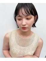 プランツヘアー 似合わせカット 大人な外はねボブ 博多美容室 原依里