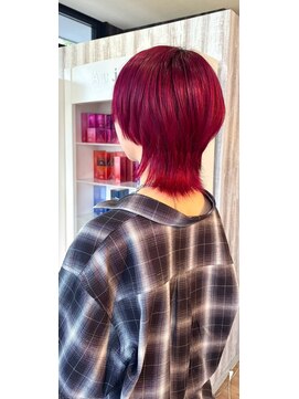 ヘアショップエヌアンドエー 久喜店(hairshop N&A) 艶やかな深みカラーで魅せる丸みショートボブ