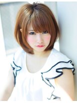 《AFLOATディル裕二朗》ナチュラル立体感な小顔ミディアムヘア