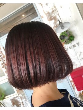 サニー(SUNNY) ミニボブ×ワインレッド