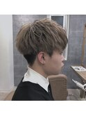 パールベージュ外ハネマッシュ