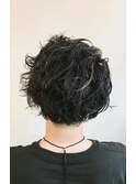 【NINE HAIR】メンズパーマ＿ゆるスパイラル＿ハイライト