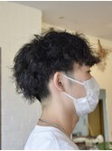 ツーブロック×ツイストスパイラル