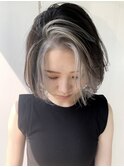 フェイスフーレミング/かきあげ前髪/ボブ