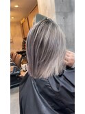 #黒髪#ボブルフ#ネビージュ#小顔#ワンレン
