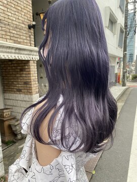 ロイジー(roijir) 【表参道 roijir】深めラベンダー×ブリーチカラー