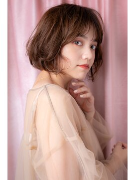 カバーヘア ブリス 大宮西口(COVER HAIR bliss) ニュアンスカラーインナーグレージュくせ毛風マチルダボブZ大宮