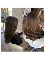 クラン ヘアーアンドスタジオ(CLAN hair & studio)&nbsp;ハイトーンエクステブリーチインナーミルクティーベージュ