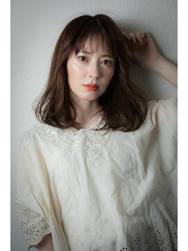 カバーヘア イヴ 戸頭店(COVER HAIR EVE) ニュアンスカラーくせ毛風エアリーセミディw戸頭30代40代50代