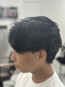 バース 梅田中崎町店(BIRTH) ニュアンスパーマセンターパートフェザーパーマ韓国メンズパーマ