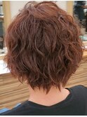 ショートボブスパイラルパーマ