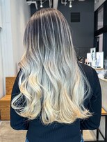 ロング顔周りレイヤー韓国ヘア美髪_ba551341