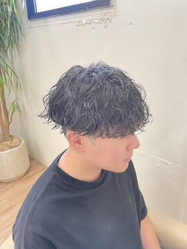 ハニー(HONEY) 波巻きスパイラルパーマ/波巻きパーマ/岡崎メンズパーマ