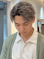 ルースト 渋谷店(ROOST)&nbsp;かき上げ縦落ちツイスパホワイトハイライト