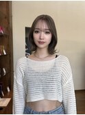 ◆タッセルボブ切りっぱなしボブ//オリーブカラー