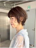 【くせ毛カット】ニュアンスショートボブ