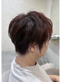 【FABRO.東】丸みショート×ピンクブラウン♪