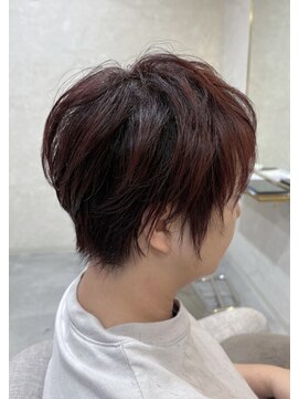 ヘアデザイン ファブロ(hair design FABRO.) 【FABRO.東】丸みショート×ピンクブラウン♪