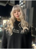 クラゲヘアー/小顔に見せるヘア/ココアベージュ/栄