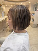 アッシュ 仙川店(Ash) ショートボブ40代50代60代脱白髪染め大人ハイライト白髪ぼかし