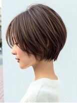 アース 天満橋店(HAIR & MAKE EARTH)&nbsp;◎大人上品20代30代40代ハンサムショートボブ冬カラー