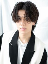 ハンサム クラシック 越谷店(Classic) 20代30代センターパート黒髪ニュアンスパーマショートA越谷