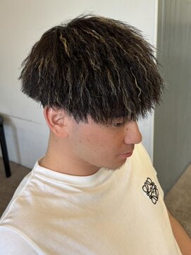 エルマーク 京都駅前(L-MARK) ツイストスパイラルパーマ/メンズ/眉毛/短髪/サーフカール